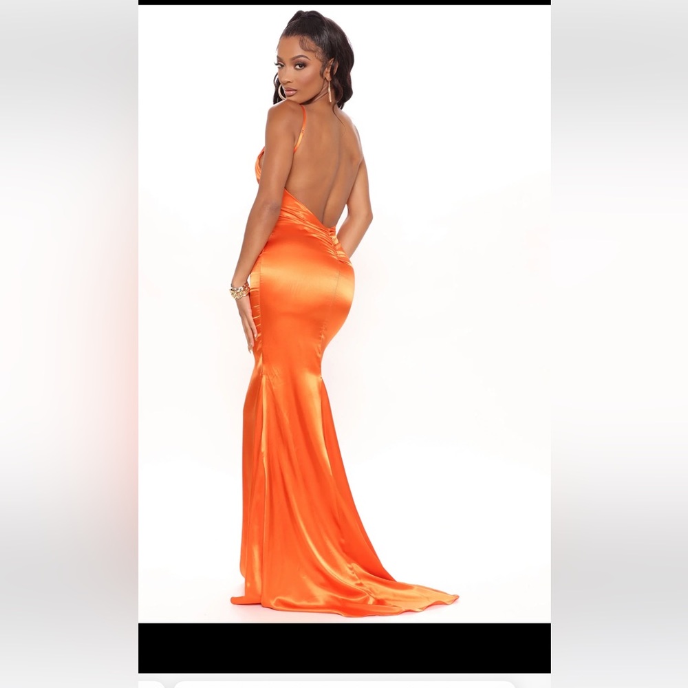 Always flaunting satin maxi dress